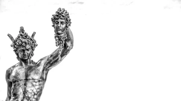 Perseus Mit Dem Haupt Der Medusa Florenz — Stockfoto