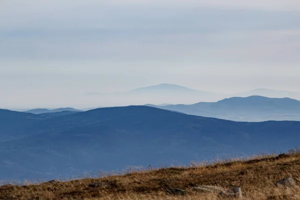 Vista Dos Sudetes Montanha Sniezne Kotly Polônia — Fotografia de Stock