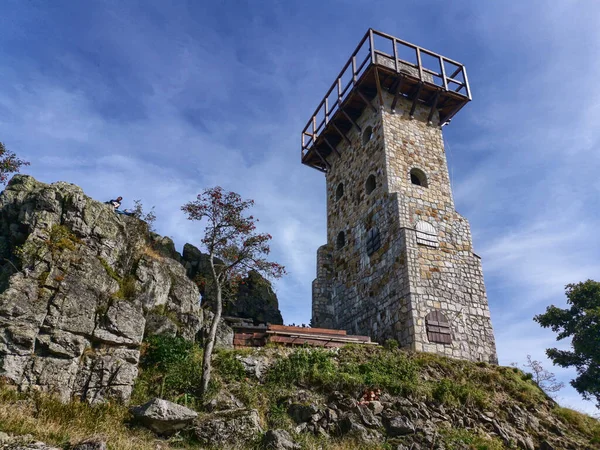 Alta Montaña Piedra Montañas Jizera Polonia — Foto de Stock