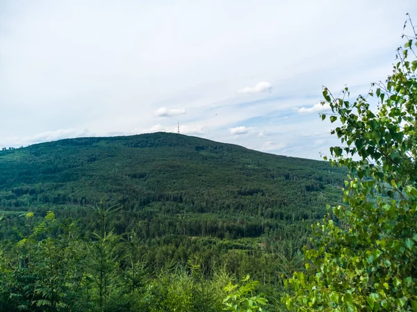 Sleza Mountain ラデュニア山からの眺め — ストック写真