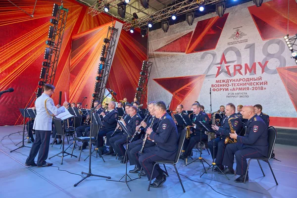 Kubinka Russia Aug 2018 View Concert Stage Military Orchestra Russian — Stock Photo, Image