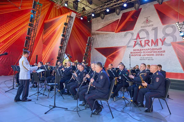 Kubinka Russia Aug 2018 View Concert Stage Military Orchestra Russian — Stock Photo, Image