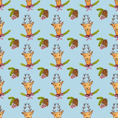 Kağıt ve kumaş duvar kâğıdı için kusursuz Noel ağacı teması