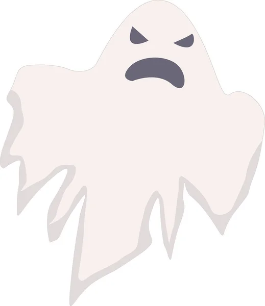 Halloween horror Fantasmas assustadores assustadores, fantasmagóricos mascotes de Halloween ilustração vetorial. Rosto de um monstro assustador — Vetor de Stock
