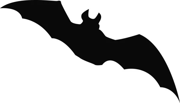 黑色蝙蝠轮廓，矢量插图设计。万圣节系列. — 图库矢量图片