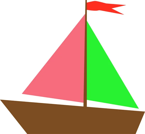 Bateau, bateau de croisière illustration vectorielle d'un bateau, symbole du voyage en mer. — Image vectorielle