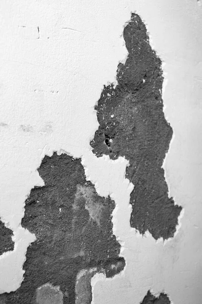 Una Pared Ladrillo Andrajoso Pelar Masilla Cemento Pintura Pared Descargada —  Fotos de Stock