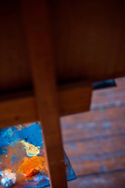 Palet yağlı boya ile