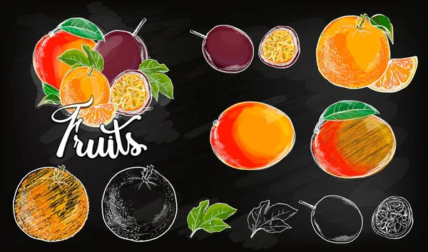 Diseño del logotipo del vector de manzana dulce plantilla. icono de fruta fresca, comida o tablero de menú. Ilustración vectorial — Vector de stock