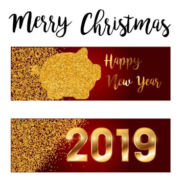 mutlu yeni yıl, 2019, Çin yeni yılı selamlar, domuz, servet, yıl (çeviri: mutlu yeni yıl zengin domuz )