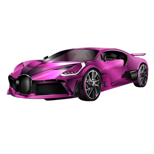 Supercar Design Konzept Einzigartige Moderne Realistische Kunst Generisches Luxusauto Auto — Stockfoto