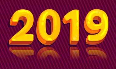 Yeni yıl tatil dekorasyon. Parlak vektör çizim simgesini, logo, etiket, yama, etiket, rozet, amblem, sertifika, poster veya hediye kartı deseni için