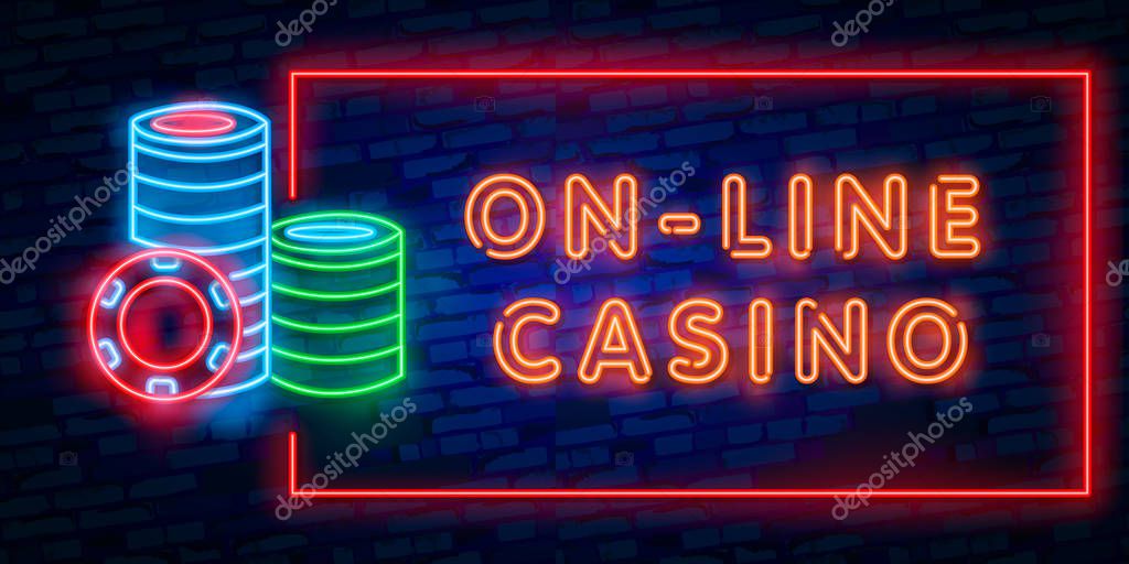 Vector realistic isolated neon sign of Blackjack frame logo for decoration and covering on the wall background. Concept of casino and gambling.