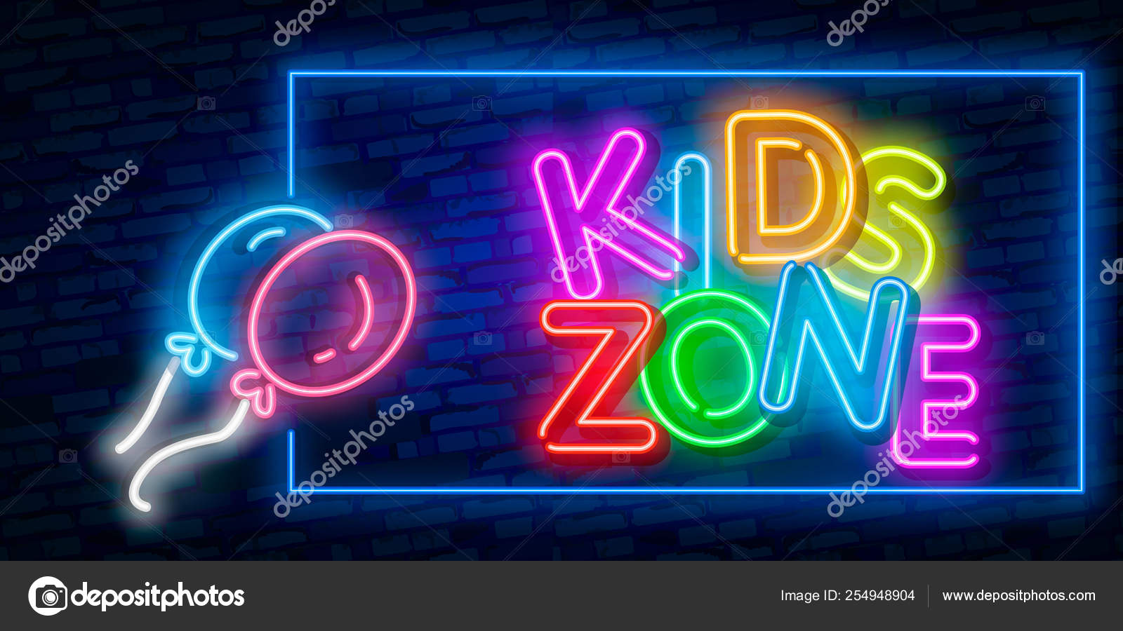 kids neon sign