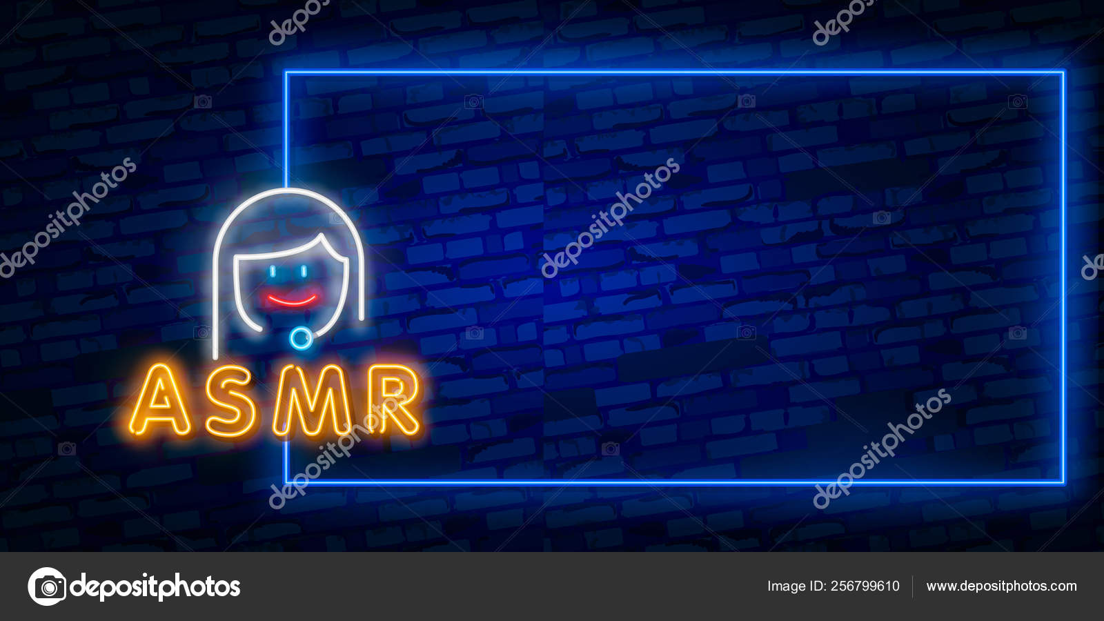 Neon Autonomous Sensory Meridian Response Asmr Logo Or Icon Microphone And Heart Shaped Earphones As A Symbol Of Enjoying Sounds Whisper Or Music Vector Illustration Neon Style Stock Vector Image By C Executioner 4