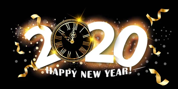 2020 ευτυχισμένο το νέο έτος φόντο. Απεικόνιση διανύσματος 2020 ευτυχισμένο το νέο έτος και καλά Χριστούγεννα. για τα φυλλάδια και τις ταχυδρομικές κάρτες που σχεδιάζετε — Διανυσματικό Αρχείο