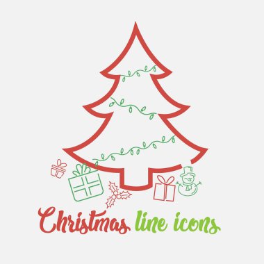 Modern kavramlar, web ve uygulamalar için bir dizi vektör çizgisi simgesi. Tatil bilgileri için kullanışlı.