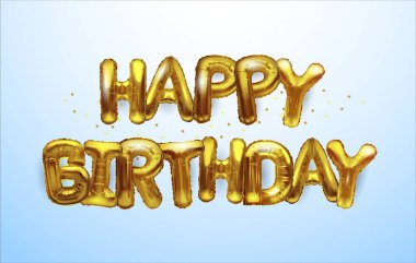 Altın Balonlar, mutlu yıllar. Altın balon tatil geçmişine ışık saçıyor. Mutlu yıllar sana logo, kart, bayrak, ağ, tasarım.