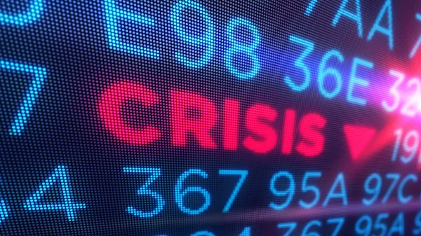 Voorraad Crisis Zakelijke Recessie Concept Crash Van Economie Markten Naar — Stockfoto