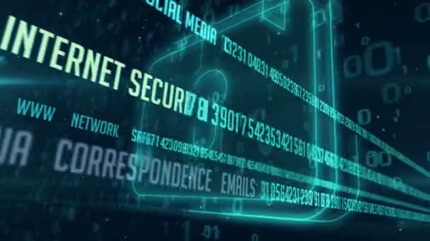 Internetová komunikace a cyber bezpečnostní koncepce symbolem Visací zámky na digitální pozadí. Ochrana dat šifrování a soukromí v kybernetickém prostoru.