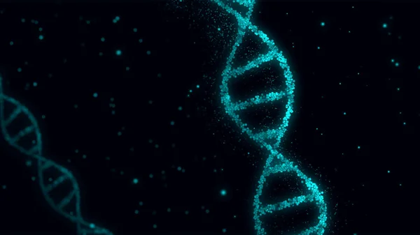 Молекулы Спирали Днк Абстрактная Иллюстрация Биотехнология Генетика Научная Концепция Новые — стоковое фото