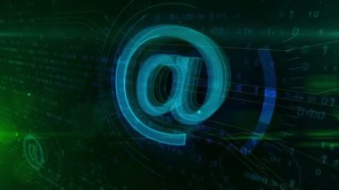 @ Simgesi soyut kavram e-posta. Internet iletişim ve dijital arka plan sosyal medya sembolü.