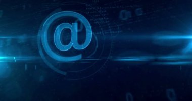 @ Simgesi soyut kavram e-posta. Döngü tünel Soyut animasyon internet iletişim ve sosyal medya simge.