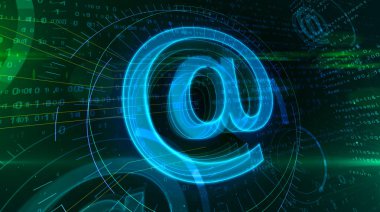 @ Simgesi soyut kavram e-posta. Internet iletişimi ve sosyal medya 3D çizimi.