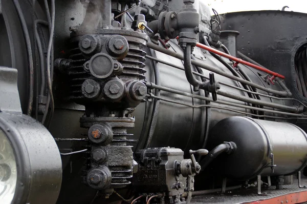 Motor locomotivo a vapor — Fotografia de Stock