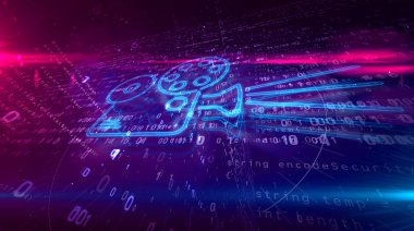 Projektör film oyuncu hologram kavramı