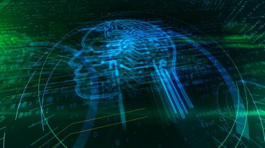 Siber kafa sembolü ile yapay zeka