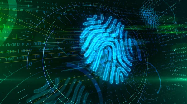 Cyber security by fingerprint concept