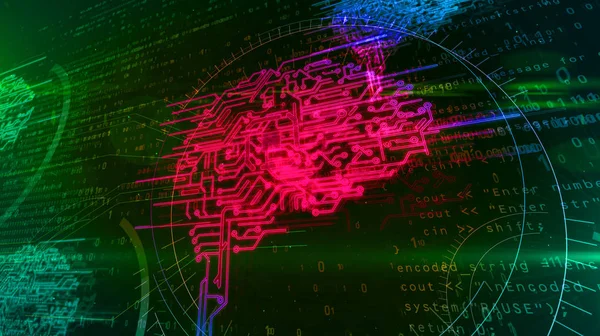 Conceito de cérebro cibernético — Fotografia de Stock