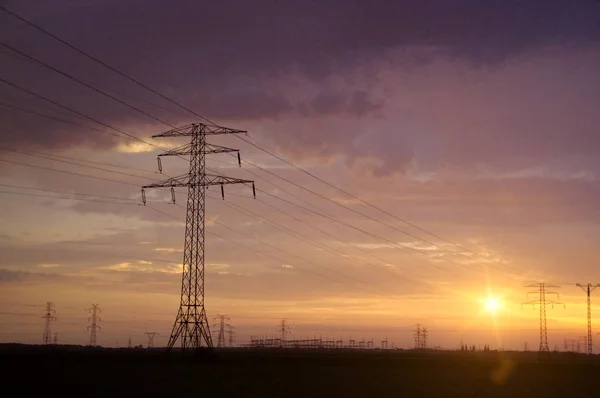 Energy pole — Stock Photo, Image