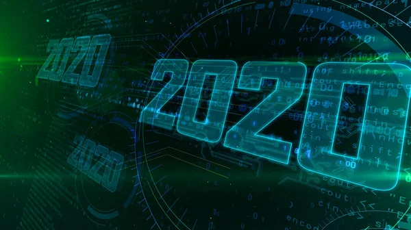 Holograma moderno 2020 — Foto de Stock