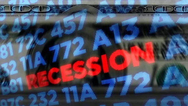 Récession Crise Marchés Boursiers Baisse Stagnation Financière Déclin Des Affaires — Photo