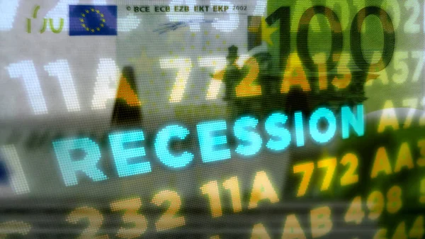 Κρίση Ύφεση Πτώση Χρηματιστηριακών Αγορών Οικονομική Στασιμότητα Παγκόσμια Οικονομική Παρακμή — Φωτογραφία Αρχείου