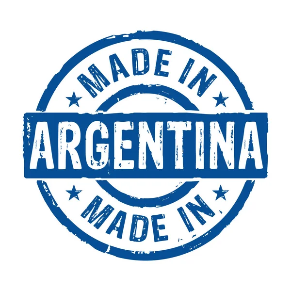 Feito Argentina Ícones Vetor Selo Grunge Conceito País Fábrica Fabricação —  Vetores de Stock
