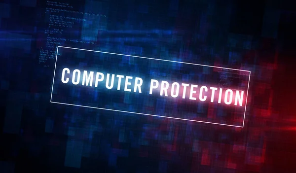 Cyber Sikkerhed Digital Computerbeskyttelse Sikkerhedsteknologi Firewall Futuristisk Koncept Abstrakt Gengivelse - Stock-foto