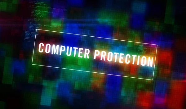 Ciberseguridad Protección Informática Digital Tecnología Seguridad Concepto Futurista Firewall Ilustración — Foto de Stock