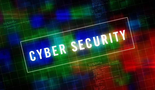 Cyber Sikkerhed Digital Computerbeskyttelse Sikkerhedsteknologi Firewall Futuristisk Koncept Abstrakt Gengivelse - Stock-foto