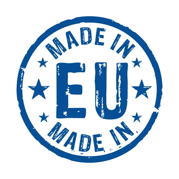 Зроблена Європі Європейському Союзі Грандж Векторна Ікона Фабрика Виробництво Виробництво — стоковий вектор