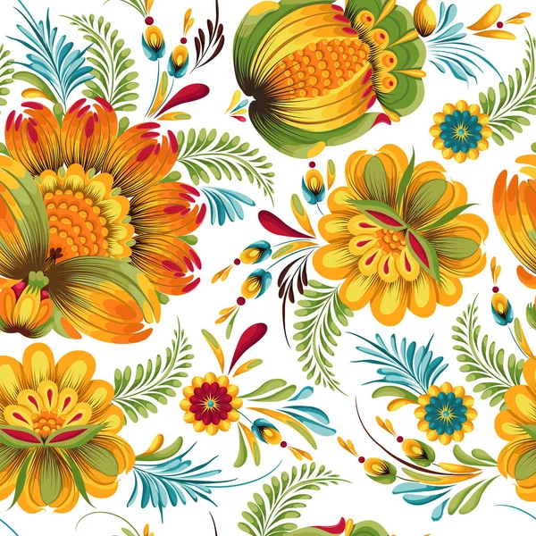 Ukrainian ornament seamless pattern. Ethnic background. Flowers wallpaper