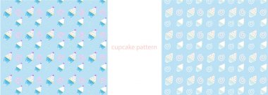 Tatlı cupcakes ile Sevimli desenler