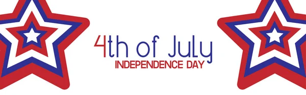 Банер Святкування Дня Незалежності Веб Сайтів Векторні Ілюстрації — стоковий вектор