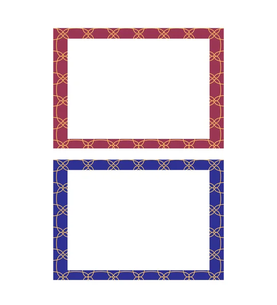 2 zarif çerçeve seti. A4 ölçekli şablonlar