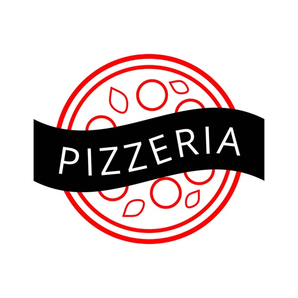 Design Logotipo Pizza Para Produtos Café Restaurante Entrega Pizzaria Padaria —  Vetores de Stock