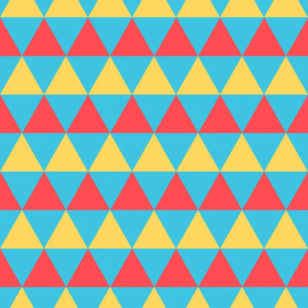 Tekrarlayan üçgenli vektör geometrisi kusursuz desen. Posterler, pankartlar, kartlar, tekstil, kumaş, ambalaj kağıdı ve ambalaj için kullanılabilir