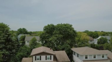 Havadan görünümü hemen dışında bir mahalle. Uçağın yukarı taşı