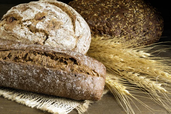 Taze lezzetli unlu mamüller. üstten görünüm